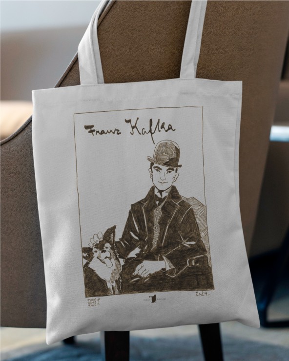 Tote-bag Franz Kafka illustré par Thomas Vernus