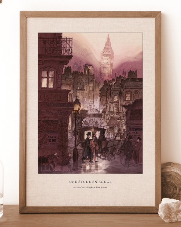 Affiche Sherlock Holmes et John Watson par Elsa Roman