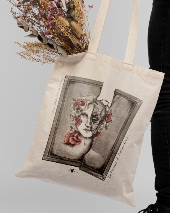 Tote-bag Le Portrait de Dorian Gray d'Oscar Wilde illustré par Livia Caruso