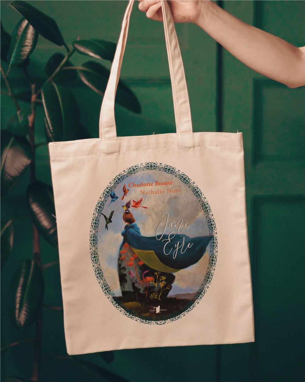 Tote-bag Jane Eyre de Charlotte Brontë illustré par Nathalie Novi